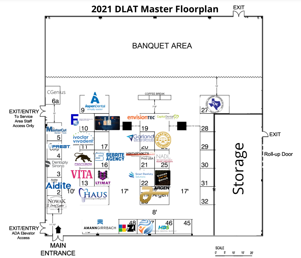 2021 Exhibit Hall Floorplan